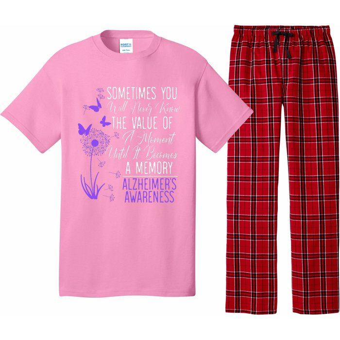 AlzheimerS Disease Awareness Dementia I Wear Purple Pajama Set