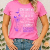 AlzheimerS Disease Awareness Dementia I Wear Purple Womens T-Shirt