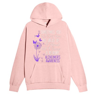 AlzheimerS Disease Awareness Dementia I Wear Purple Urban Pullover Hoodie