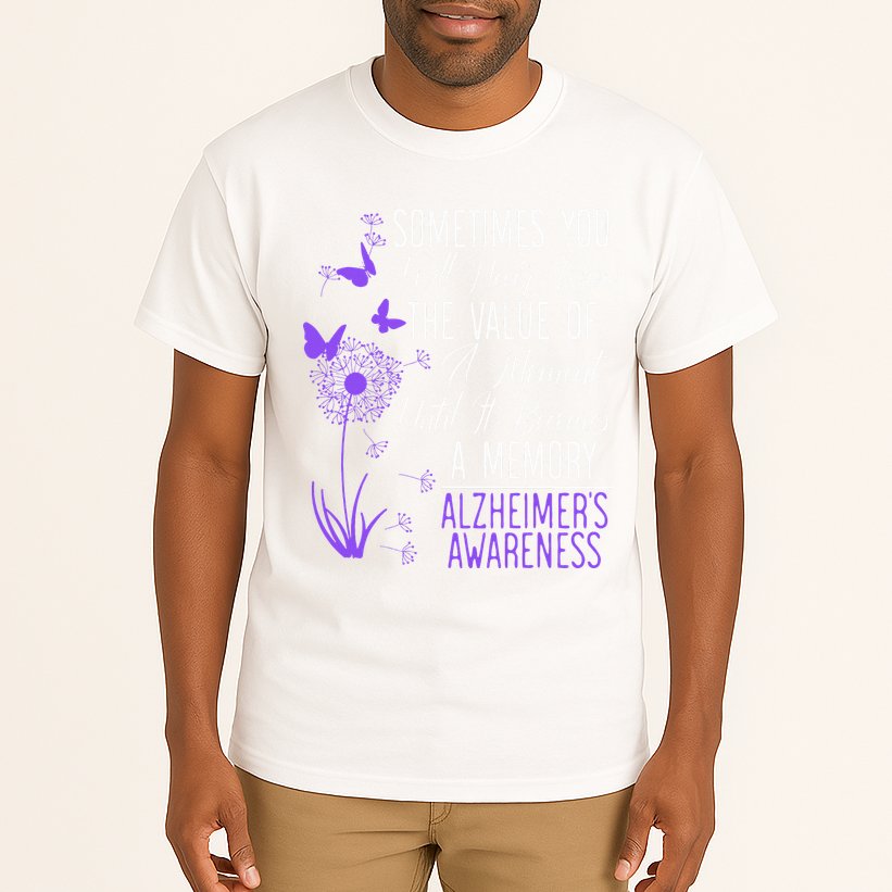 AlzheimerS Disease Awareness Dementia I Wear Purple Tall T-Shirt