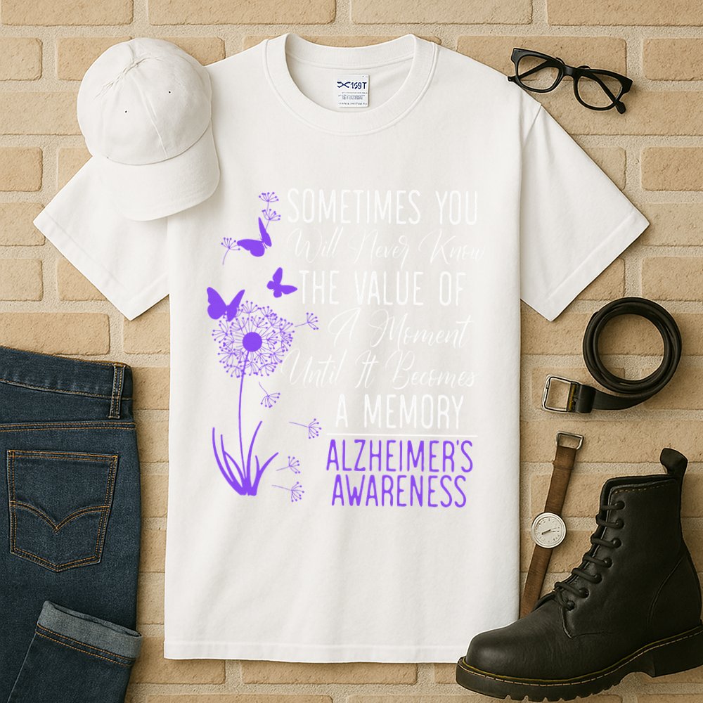 AlzheimerS Disease Awareness Dementia I Wear Purple Tall T-Shirt