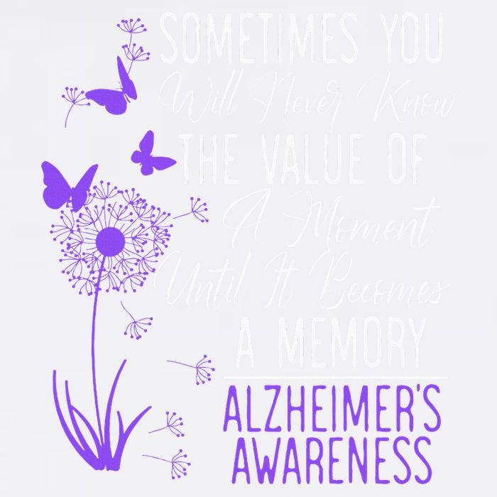AlzheimerS Disease Awareness Dementia I Wear Purple Tall T-Shirt