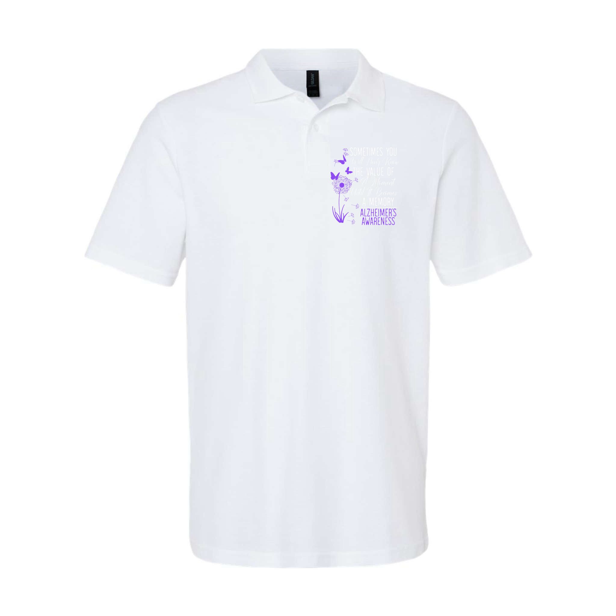 AlzheimerS Disease Awareness Dementia I Wear Purple Polo