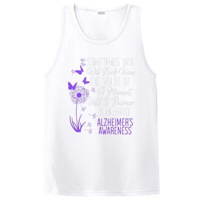 AlzheimerS Disease Awareness Dementia I Wear Purple PosiCharge Competitor Tank