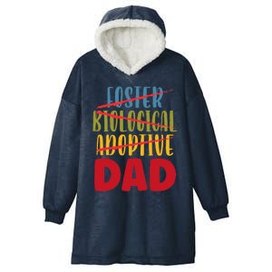 Adoptive Dad Adoption Announcement Foster Father Gotcha Day Gift Hooded Wearable Blanket