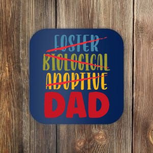 Adoptive Dad Adoption Announcement Foster Father Gotcha Day Gift Coaster