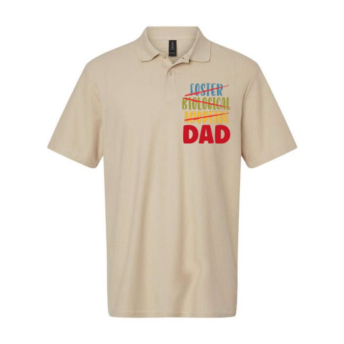 Adoptive Dad Adoption Announcement Foster Father Gotcha Day Gift Softstyle Adult Sport Polo