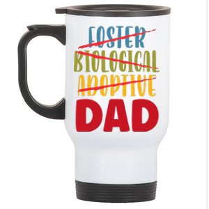 Adoptive Dad Adoption Announcement Foster Father Gotcha Day Gift Stainless Steel Travel Mug