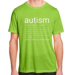 Autism Definition Autism Awareness Adult ChromaSoft Performance T-Shirt