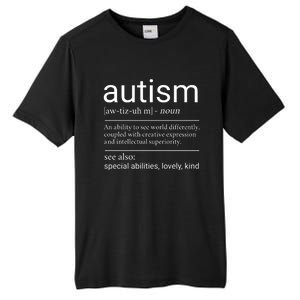 Autism Definition Autism Awareness Tall Fusion ChromaSoft Performance T-Shirt