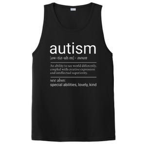 Autism Definition Autism Awareness PosiCharge Competitor Tank