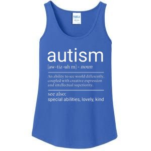 Autism Definition Autism Awareness Ladies Essential Tank