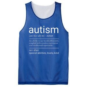 Autism Definition Autism Awareness Mesh Reversible Basketball Jersey Tank