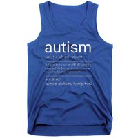 Autism Definition Autism Awareness Tank Top