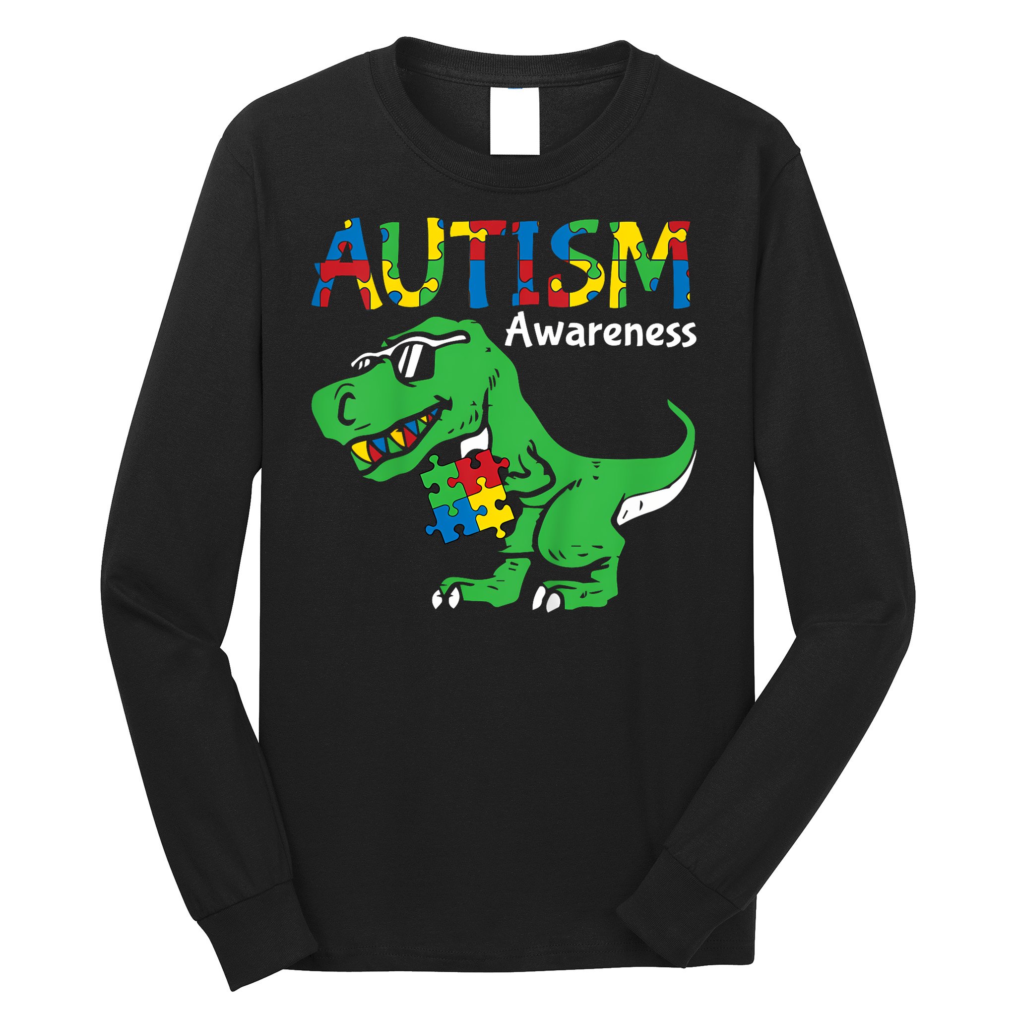 Autism Dinosaur Long Sleeve Shirt