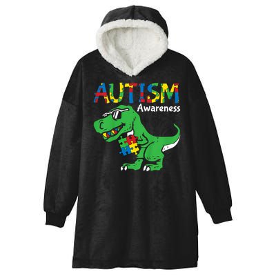 Autism Dinosaur Hooded Wearable Blanket
