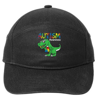 Autism Dinosaur 7-Panel Snapback Hat