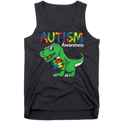 Autism Dinosaur Tank Top