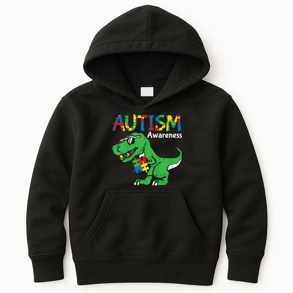 Autism Dinosaur Kids Hoodie