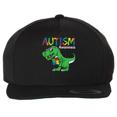 Autism Dinosaur Wool Snapback Cap