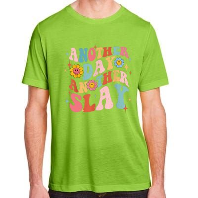 Another Day Another Slay Groovy Inspired Positive Vibes Adult ChromaSoft Performance T-Shirt