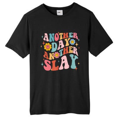 Another Day Another Slay Groovy Inspired Positive Vibes Tall Fusion ChromaSoft Performance T-Shirt