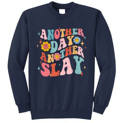 Another Day Another Slay Groovy Inspired Positive Vibes Sweatshirt