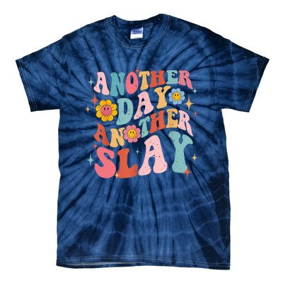 Another Day Another Slay Groovy Inspired Positive Vibes Tie-Dye T-Shirt