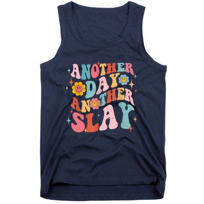 Another Day Another Slay Groovy Inspired Positive Vibes Tank Top