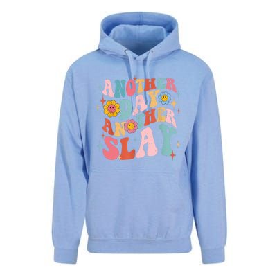 Another Day Another Slay Groovy Inspired Positive Vibes Unisex Surf Hoodie