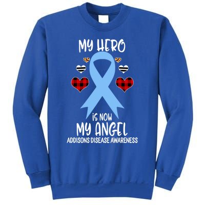 Addisons Disease Awareness Remembrance Hero Is Now My Angel Gift Tall Sweatshirt