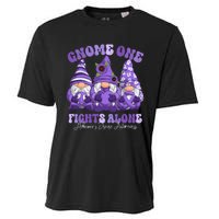 AlzheimerS Disease Awareness Month Purple Ribbon Gnomies Cooling Performance Crew T-Shirt