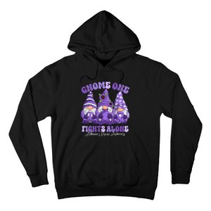 AlzheimerS Disease Awareness Month Purple Ribbon Gnomies Hoodie