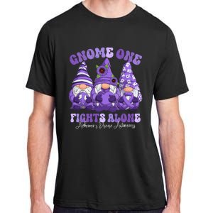 AlzheimerS Disease Awareness Month Purple Ribbon Gnomies Adult ChromaSoft Performance T-Shirt