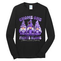 AlzheimerS Disease Awareness Month Purple Ribbon Gnomies Tall Long Sleeve T-Shirt