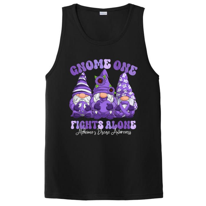 AlzheimerS Disease Awareness Month Purple Ribbon Gnomies PosiCharge Competitor Tank