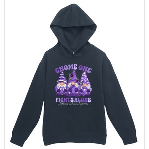 AlzheimerS Disease Awareness Month Purple Ribbon Gnomies Urban Pullover Hoodie