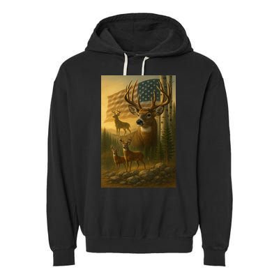 American Deer Garment-Dyed Fleece Hoodie