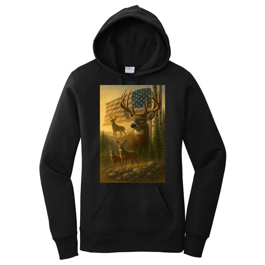 American Deer Women's Pullover Hoodie