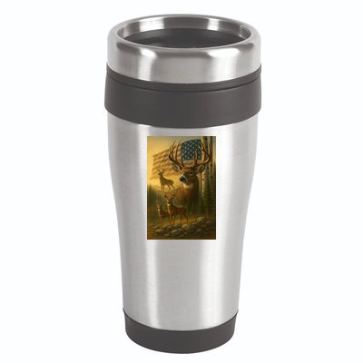American Deer 16oz Travel Tumbler