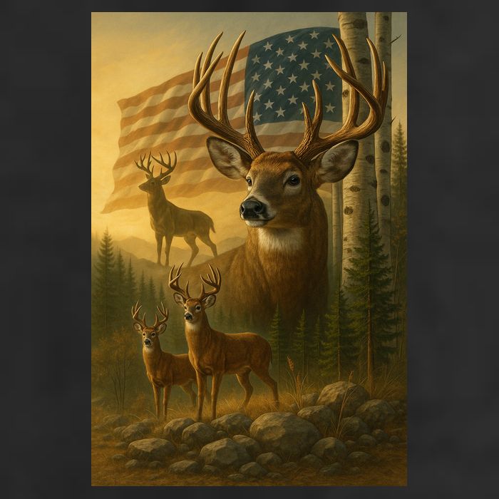 American Deer Trucker Hat