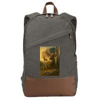 American Deer Cotton Canvas Backpack