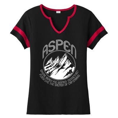 ASPEN DUMB AND DUMBER FUNNY Ladies Halftime Notch Neck Tee