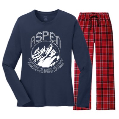 ASPEN DUMB AND DUMBER FUNNY Women's Long Sleeve Flannel Pajama Set 