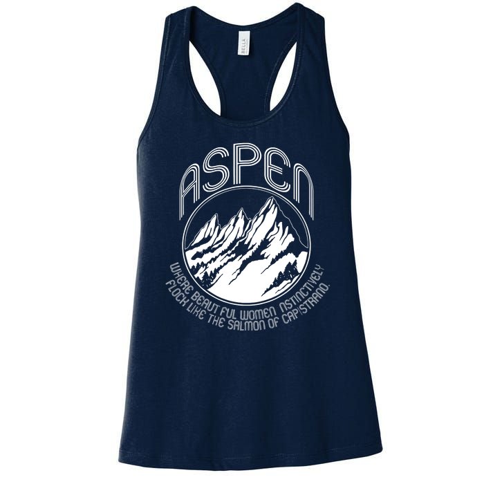 ASPEN DUMB AND DUMBER FUNNY Women's Racerback Tank