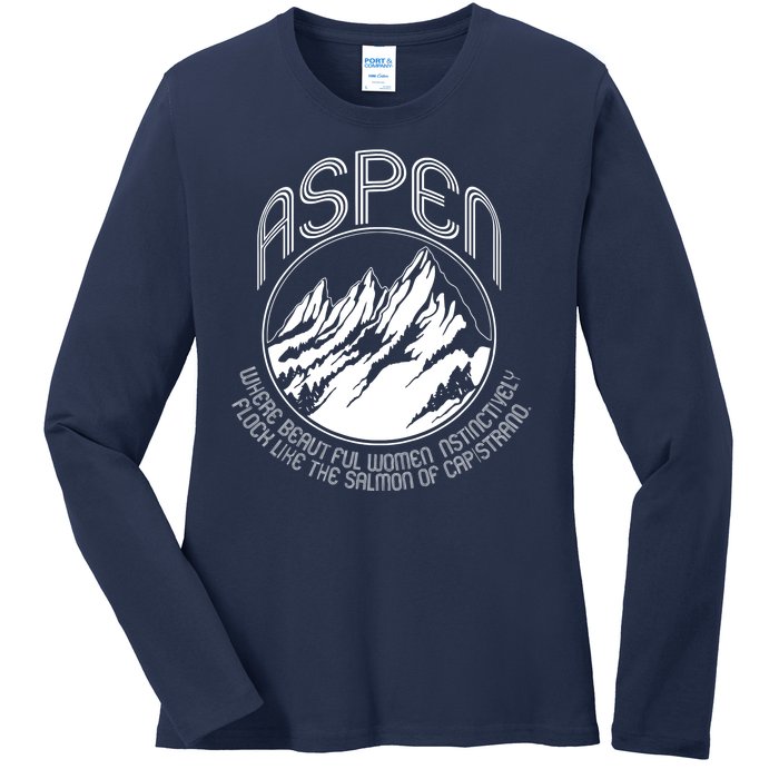 ASPEN DUMB AND DUMBER FUNNY Ladies Long Sleeve Shirt