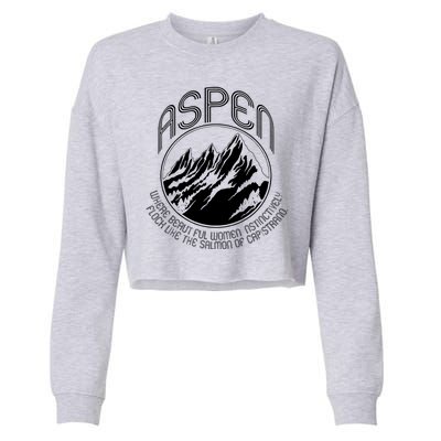 ASPEN DUMB AND DUMBER FUNNY Cropped Pullover Crew