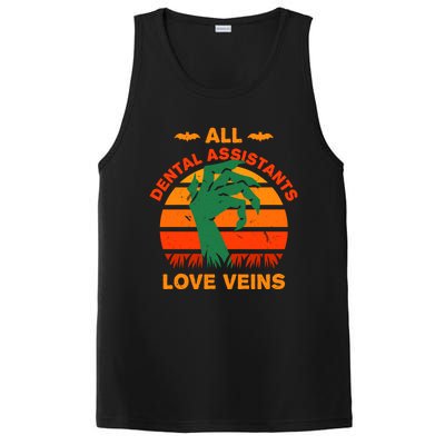 All Dental Assistants Love Veins Halloween Dental Hygienist Gift PosiCharge Competitor Tank