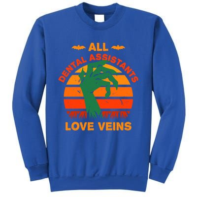 All Dental Assistants Love Veins Halloween Dental Hygienist Gift Sweatshirt