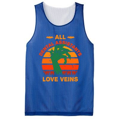 All Dental Assistants Love Veins Halloween Dental Hygienist Gift Mesh Reversible Basketball Jersey Tank